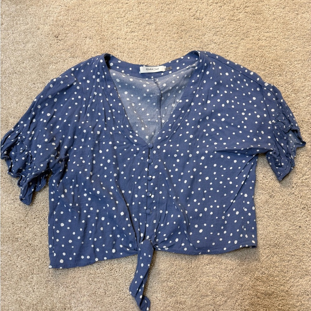 Blue Tie Shirt